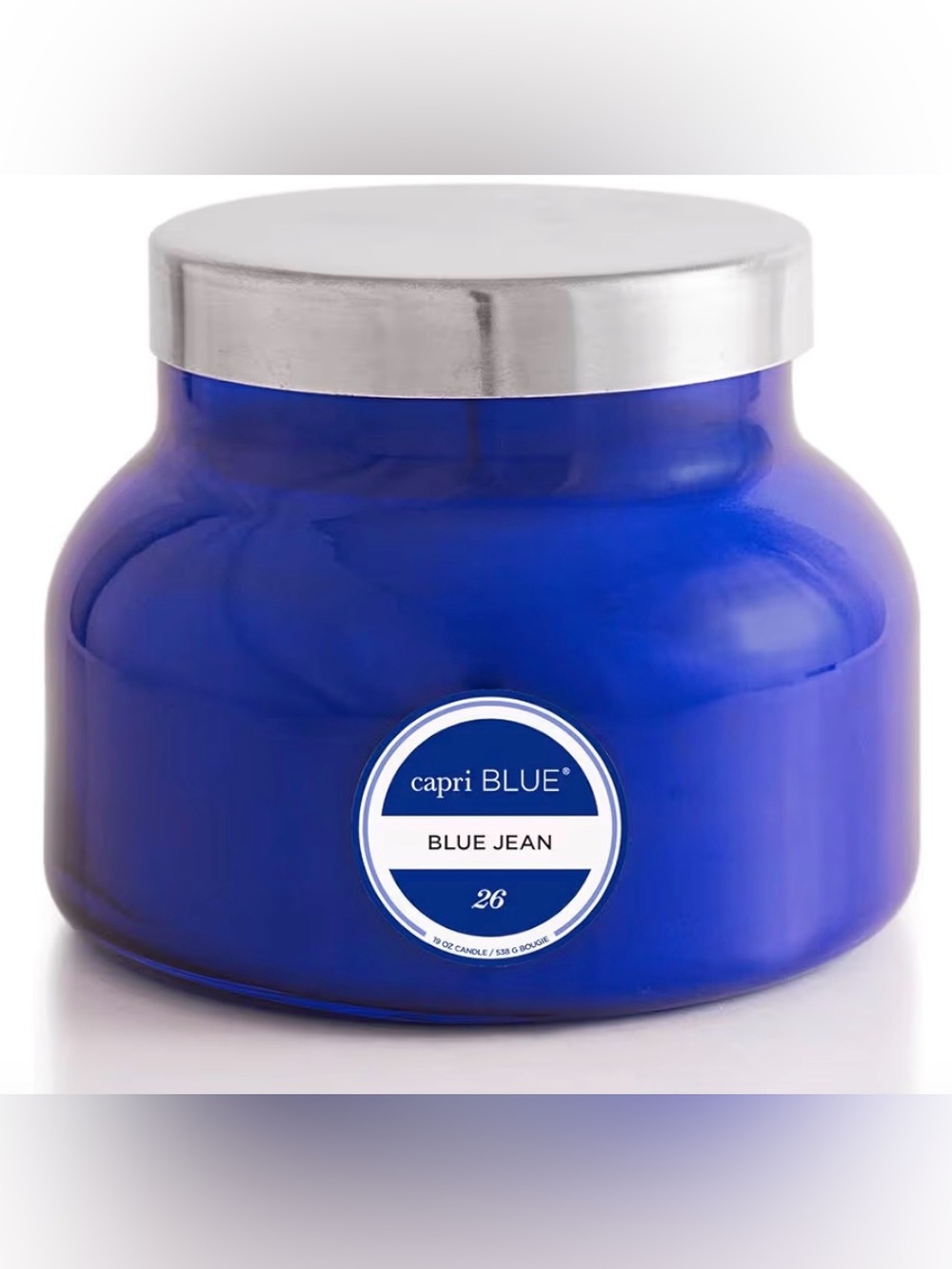 Scented Candles Blue Jean - Soy Candle Wax Blend - Jar Candles  (19 oz)